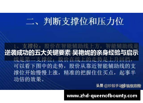 逆袭成功的五大关键要素 吴艳妮的亲身经验与启示