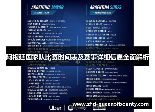 阿根廷国家队比赛时间表及赛事详细信息全面解析 阿根廷国家队比赛时间表及赛事详细信息全面解析